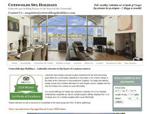 Tablet Screenshot of cotswoldsspaholidays.com